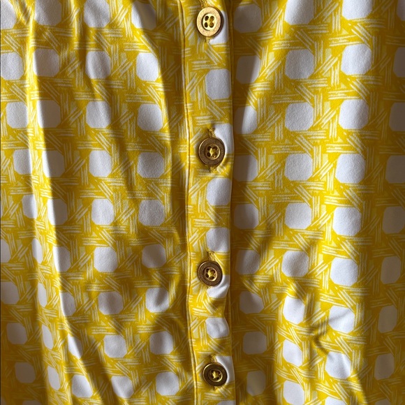 Cabana life UPF 50 Sleeveless Yellow gingham Shift Dress NWT - Picture 5 of 9